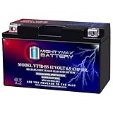 Mighty Max Battery YT7B-BS -12 Volt 6.5 AH, 110 CCA, Rechargeable Maintenance Free...