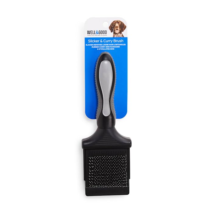 Amazon.com: Well & Good by Petco Black 2-Sided Slicker Dog Brush
