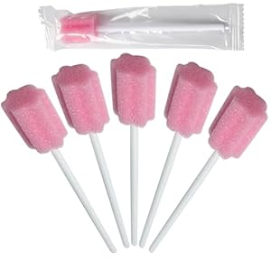 Rhbhy Mundpflegestäbchen 80Stk Rosa