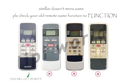 Image of Lipiworld 220 AC Remote Control (Inverter Model Only)(Old Remote Exactly Same Remote Will Only Work) Compatible for HITACHI Inverter AC Remote