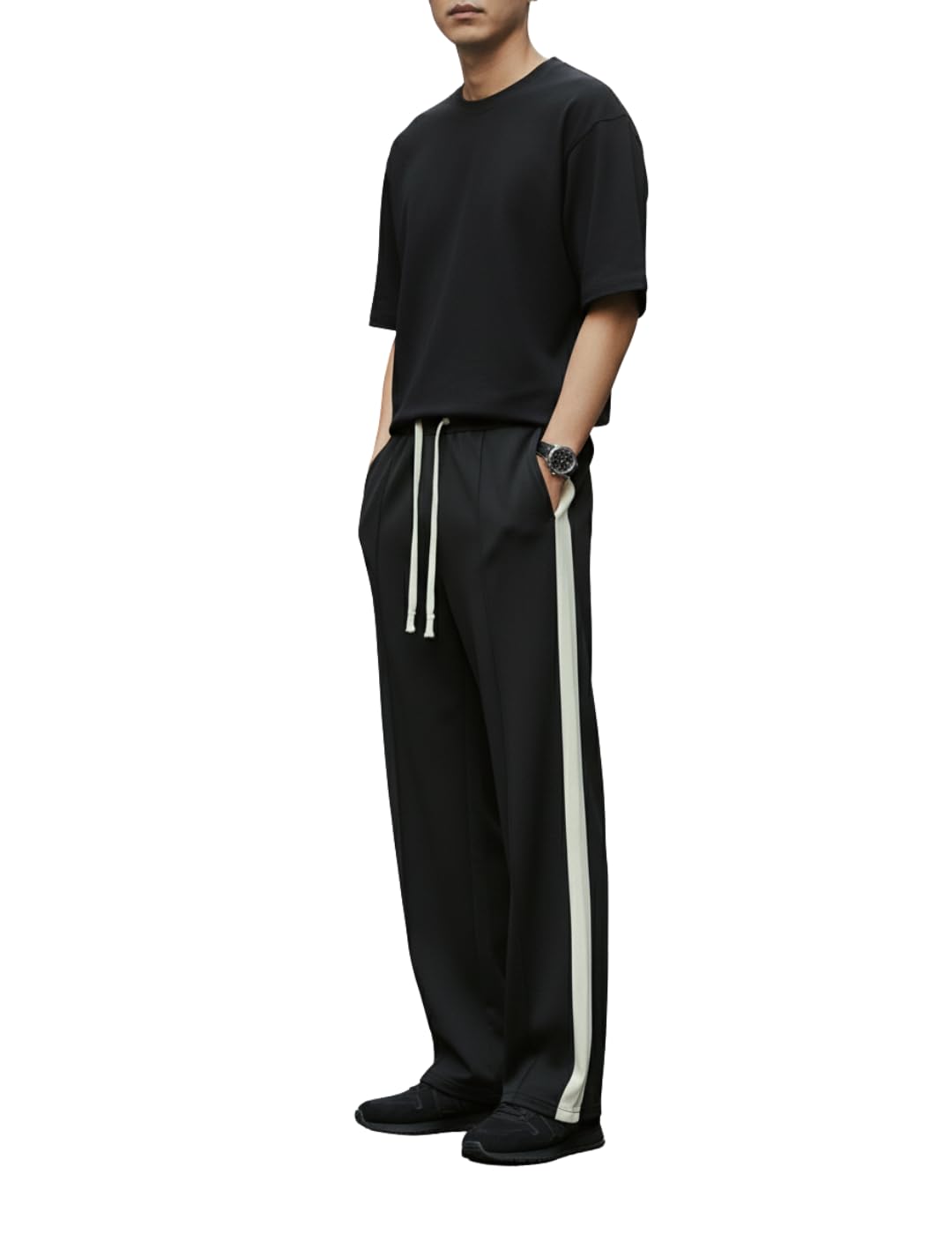 mack jonney Men’s Striped Track Pants | Side Stripe Design | Regular Fit | Casual & Athleisure Wear |Pack of 1-MMJ-27-picture-39