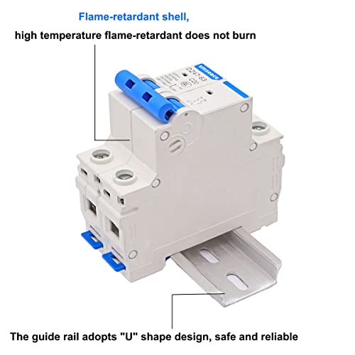 Smseace CADZ47-63-C63-2P Miniature Circuit Breaker Low Voltage Ac 63A 400V 2 Poles Din Rail Installation Dz47-63 C63 thumb #1