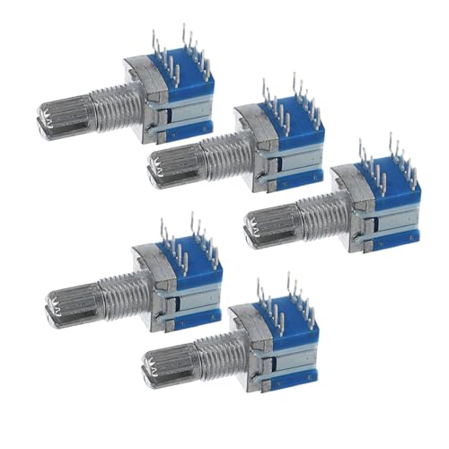 Cabilock 5 Piezas Interruptor Rotativo Multi Posiciones Metálico Reemplazo de Potenciómetro Encoder Confiable para Industrial y Dispositivos Compactos