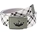 Meister Player Golf Web Belt - Adjustable & Reversible - Modern Plaid