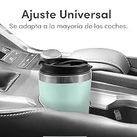 Elite Gourmet EHC113M# Einzelportions-Filterkaffeemaschine, kompakt, persönlich, mit Thermo-Reisebecher aus Edelstahl im Inneren, für gemahlenen Kaffee, wiederverwendbarer Filter, mintgrün, 400 ml – Ansicht 2