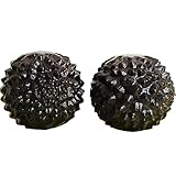  SciAza balle de massage boule chinoise Boule de massage pour les mains en noyer, balle de fitness avec coffrets cadeaux, utilisée pour soulager le stress de l\'exercice des mains(Color:B,Size:single)