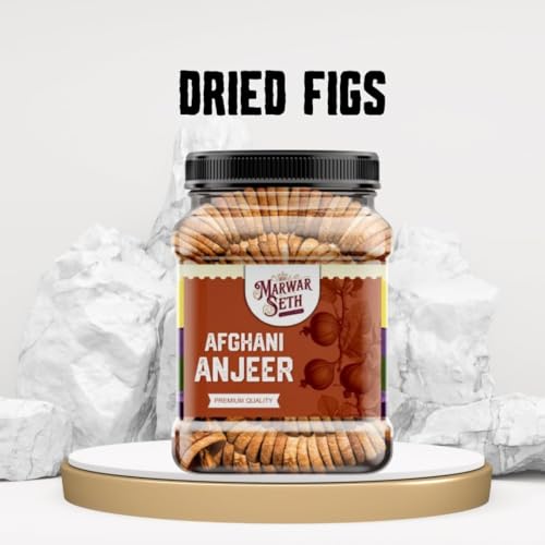 Image of Marwar Seth Naturally Dried Premium Anjeer 1000gm | Soft Juicy Figs Dry Fruit | No Added Sugar | Rich Source Of Fiber | Low in Fat | Healthy Snack Jar Pack
