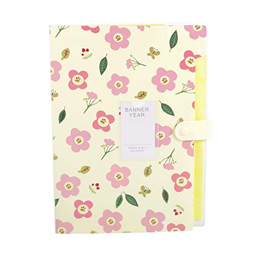 Pasta de arquivos expansíveis, 8 bolsos, organizador de arquivos sanfonados A4, fichário sanfonado d