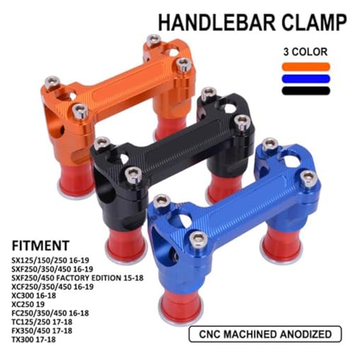 Manillar CNC 28 mm soporte abrazadera barra elevadora compatible con 250XC 300XC SX 3