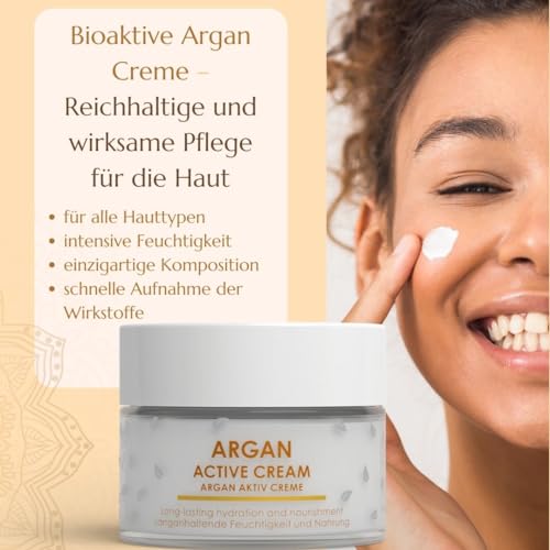 Arganöl Creme Green Idea Gesichtscreme für trockene Haut