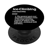 Eisklettern Definition Eiskletterausrüstung für Gletscherbesteigungen PopSockets Klebender PopGrip