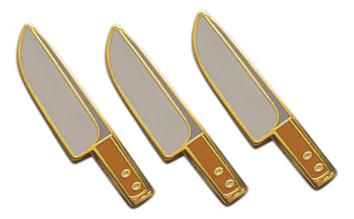 Novel Merk Kitchen Utensils – Knife, Spoon, or Other Lapel Pin, Hat Pin & Tie Tack Set - with Clutch Back