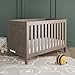 Child Craft Kieran Crib and Dresser Nursery Set, 2-Piece, Includes 3-in-1 Convertible Crib and 3-Drawer Dresser, Grows with Your Baby (Crescent Gray)