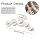 Pinza para cabello grande con perlas blancas acrílicas miniatura 2