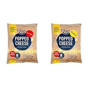 Cheesepop Popped Cheese Snack (Emmental, 1x Beutel 500g) & Popped Cheese Snack (Gouda, 1x Beutel 500g) – 100% Käse …Überraschend Knusprig! Clean Label – Natürliches Produkt – Vegetarisch