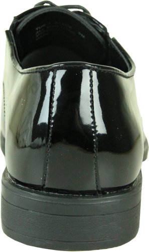 VANGELO Men Tuxedo Shoe TUX-7 Fashion Moc Toe with Wrinkle Free Material Black Patent3