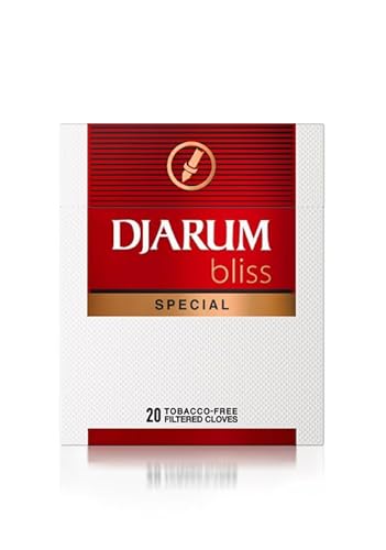 Djarum Bliss Special Clove Filtered Cigarettes - 1 Box of 20 incl. Frugal Smoker Sticker