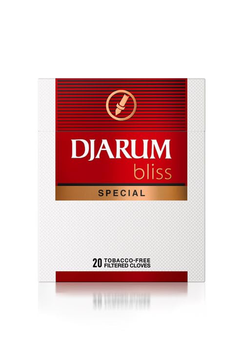 Djarum Bliss Special Clove Filtered Cigarettes - 1 Box of 20 incl. Frugal Smoker Sticker