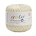 golo Yarn in Crochet Thread Yarns for Begingers Size10 Rice White