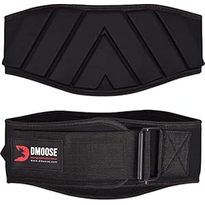 DMoose Gewichthebergürtel – Lifting Belt mit Self-Lock System – Gewichthebergürtel Herren & Damen – Fitness Gürtel Gewichtheben Bodybuilding Krafttraining Crossfit