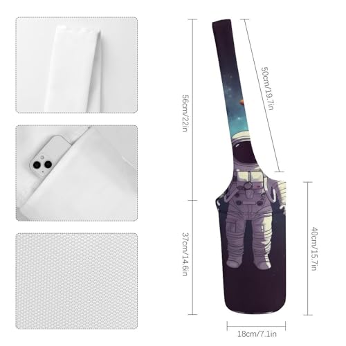 Sac de rangement tapis yoga étanche grand format en toile résistante