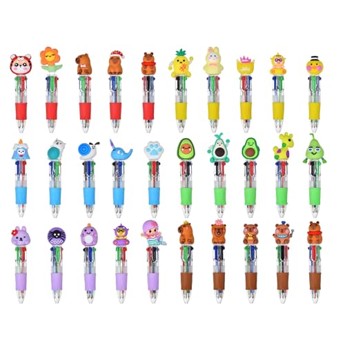 Bolígrafo multicolor de dibujos animados para evitar llevar muchos lápices 5