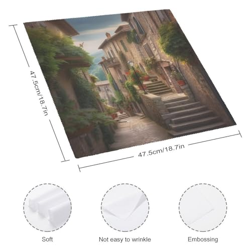 Servilletas de Tela Cuadradas de 18.7 in - Pack de 4 miniatura 2