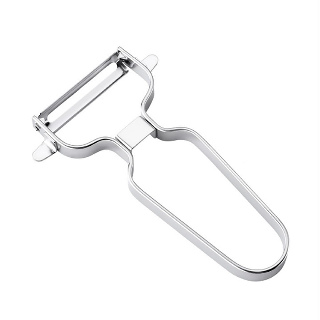 Cuchillo de pelado con Forma de cepillador con Forma de Acero Inoxidable Brillante Cuchillo de pelado Afilado Cuchillo Fino de la Piel Delgada Peeler Fruit