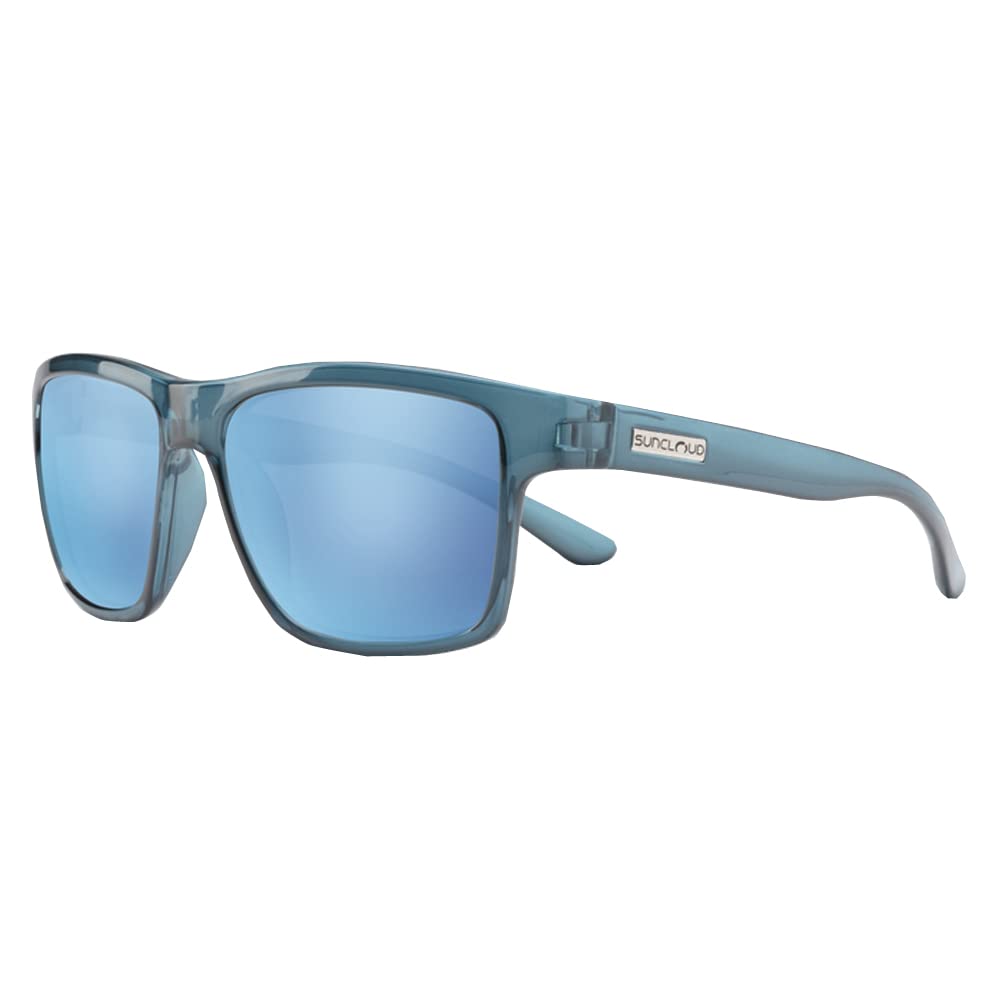 SuncloudA- Team Sunglasses (Crystal Marine/Polar Aqua Mirror, One Size)