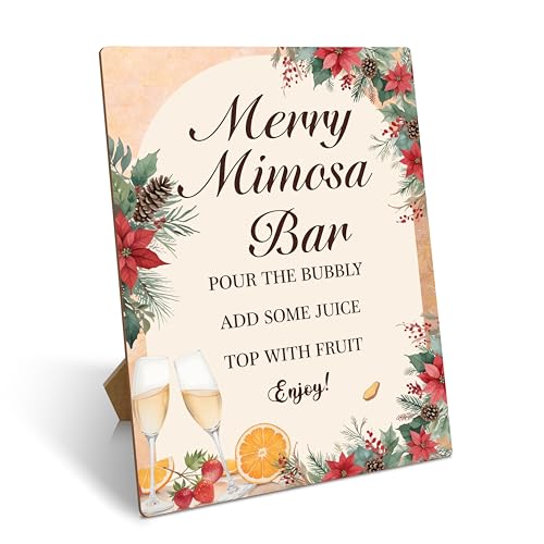 Mimosa Bar Sign, Merry Christmas Mimosa Bar...