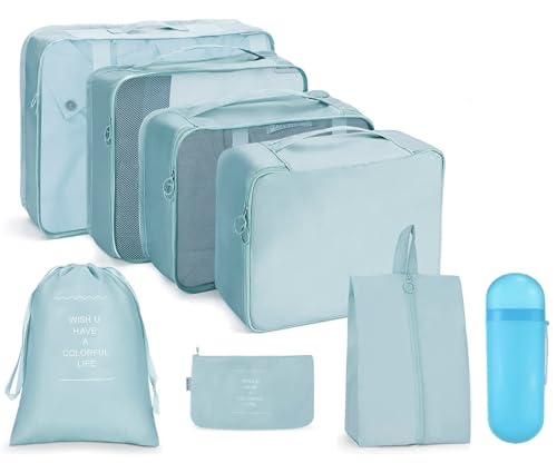 Image of 7pcs Set Luggage Carry On Suitcase Packing Cubes | Luggage Packing Organizers for Travel Accessories