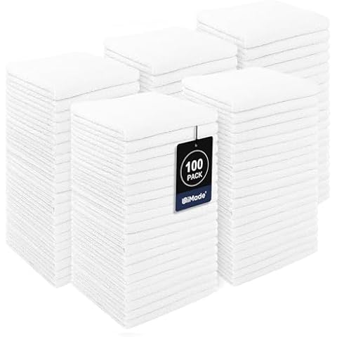 UNIMADE Microfiber Washcloths 100 Pack Cover