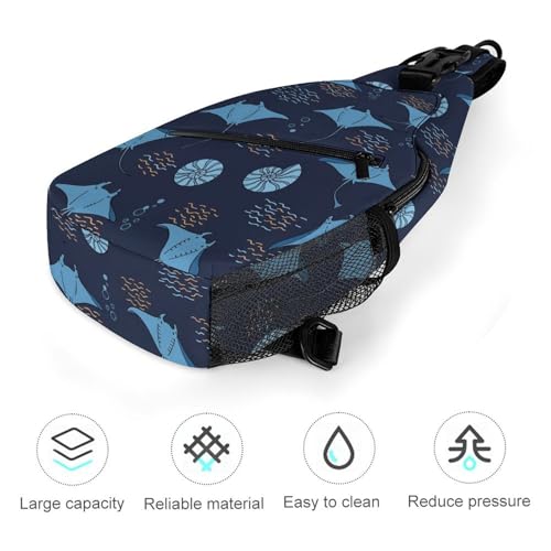 Mochila pequeña cruzada unisex ligera ajustable 38x20 cm miniatura 5