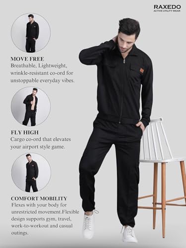Image of Coord set for men | Old money outfit for men | Airport Outfit for Men | y2k aesthetic clothes | Tracksuit- Korean Outfits for casual and travel wear