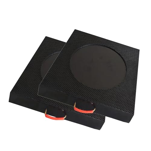 Almohadillas estabilizadoras universales para grúas, resistentes, para camión, remolque, cámper, apilables, paquete de 2