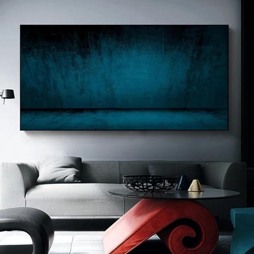 Affiches impressions bleues minimalisme KEBIA pour grand mur vide