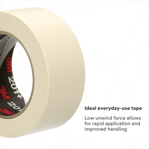 Image of 3M 73112-case Paper Tape 200 Tan, 144 mm x 55 m, 4.4 mil (Pack of 8)