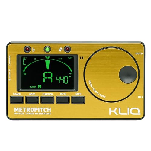KLIQ MetroPitch - Sintonizador de metrónomo para todos los instrumentos, con guitarra, bajo, violín,...