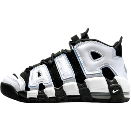 Nike Boy's Air More Uptempo (Big Kid) Black/White/Multicolor/Cobalt Bliss 6 Big Kid M