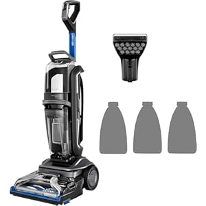 BISSELL Revolution HydroSteam | Tapijtreiniger | Dubbele Reiniging | Verwijdert Vuil, Moeilijke en Kleverige Vlekken | Met Snoer | Vlekkenreinger voor Tapijten, Bekleding en Trappen | 77 dB | 3670N