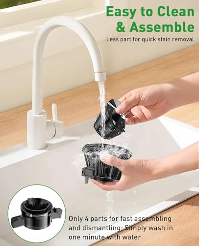 GlowWise Cold Press Juicer Black thumbnail 7