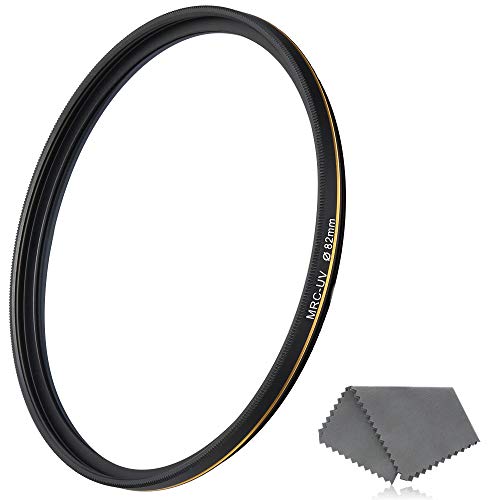 LENSKINS 82mm UV Protective Filter, 16-Layer Multi-Resistant Nano Coated, Ultra Slim, German Optics