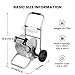 Giraffe Tools Garden Hose Reel Cart with Wheels, Stainless Steel Heavy Duty Water Hose Reel Cart, 200 ft of 1/2 Capacity, Mobile for Outside