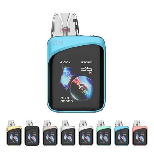 ���[�E�F�� �J���o�[�� G4 PRO koko �d�q�^�o�R �X�^�[�^�[�L�b�g�y�X�}�[�g�^�b�`�z 2000mAh 35W�̍ő�o�� GPP�J�[�g���b�W pod�^�x�C�v TYPE-C �j�R�`���t���[ ���L�b�h�Ȃ� (Glass Blue)