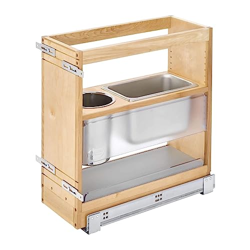 Rev-A-Shelf Wood Vanity Cabinet Pullout Grooming Organizer w/Soft-Close
