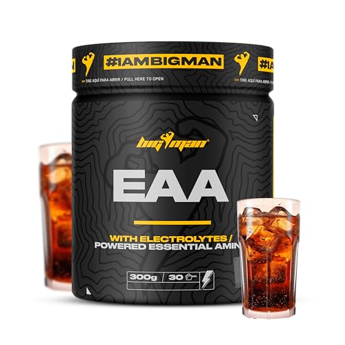 BigMan | EAA + Electrolytes (Cola) 300Gr | Amonoacidos Essenciales | Recuperación Muscular | Deportes Resistencia | Fuerza | Isotonico