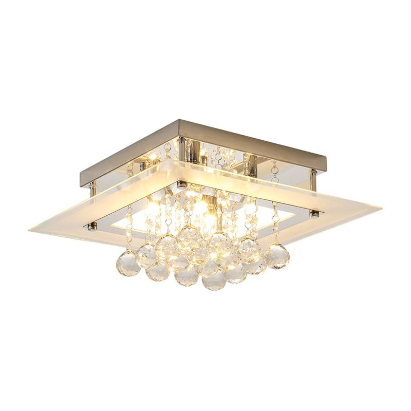 Plafonnier cristal résistant G9 pour éliminer l'ombre dans une salle de bain sombre