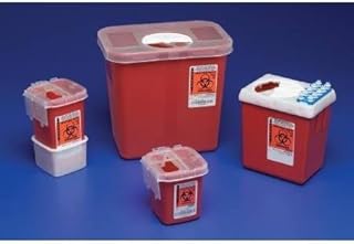 Sharps Container, 1qt Red Clr, 1 ea