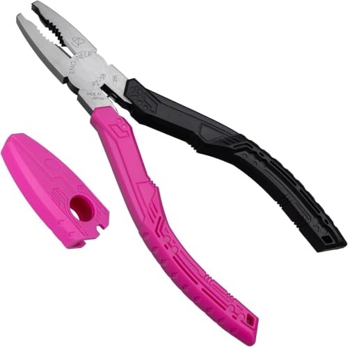 Image of ENGINEER PZ-58BP Screw Removal Pliers Pink & Black