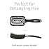 Ibiza Hair Contour Vent Detangling Brush with Boar/Nylon Ball Tip Bristles | Geometrical Design Contours to the Shape of the Head for Damage Free Detangling | Waterproof & Heat Resistant